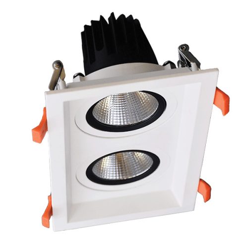 DOUBLE LED MOVABLE SPOT LIGHT 2X15W 230V 4000K WHITE