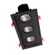 TRIPLE LED MOVABLE SPOT LIGHT 3X15W 230V 4000K BLACK