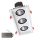 TRIPLE LED SPOT LIGHT 3X15W 230V 4000K WH+EMERGENCY KIT