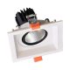 SQUARE LED MOVABLE SPOT LIGHT 30W 230V 3000K WHITE