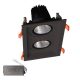 DOUBLE LED SPOT LIGHT 2X30W 230V 4000K BL+EMERGENCY KIT