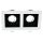 EL-110SQ2 SQ. RECESSED DOWNLIGHT GU10 WHITE & BLACK