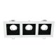 EL-110SQ3 SQ. RECESSED DOWNLIGHT GU10 WHITE & BLACK