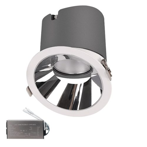 EL-6453 LED DOWNLIGHT ВМ 20W 3000K 38° HONEY+EMERGENCY KIT