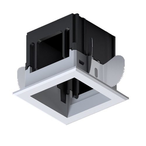 MODENA 1 MODULE RECESSED BOX WITH FRAME WHITE