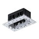MODENA 2 MODULE RECESSED BOX WITHOUT FRAME