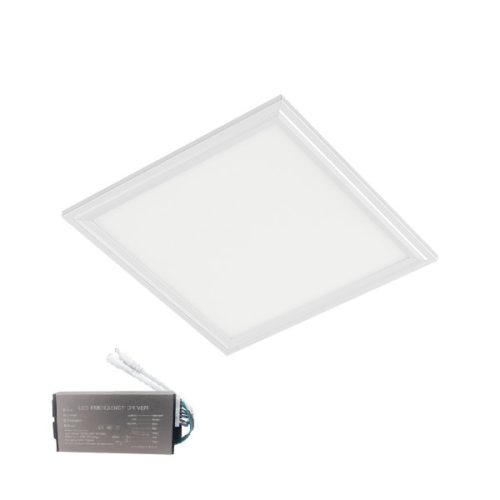 LED PANEL 48W 6400K 595x595mm IP44 BIELY RÁM +S NÚDZOVÝ ZDROJ