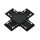 EL-XC X-CONNECTOR FOR ULTRA SLIM MAGN. RAIL BLACK