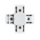 EL-XC X-CONNECTOR FOR ULTRA SLIM MAGN. RAIL WHITE