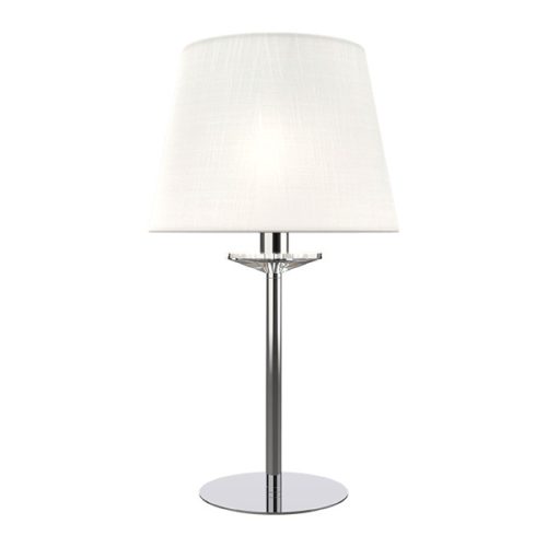 BARBARA STOLNÁ LAMPA 1XE14 BIELA/CHRÓM