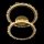 CORONA LED CEILING LAMP 34W 3000K, GOLD