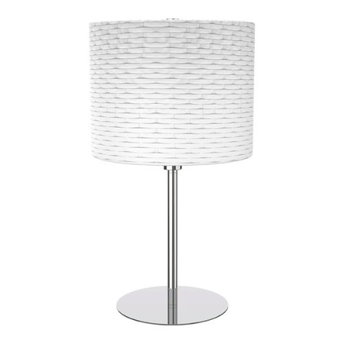 INES STOLNÁ LAMPA 1XE14 BIELA/CHRÓM