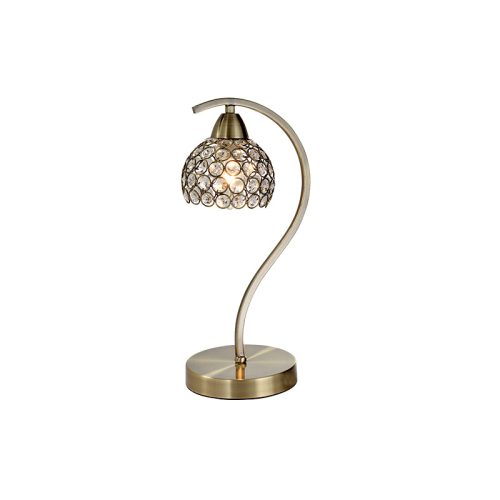 LIZA STOLNÁ LAMPA 1XE14 ANTIK MOSADZ