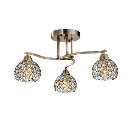 LIZA LUSTER 3XE14 ANTIK MOSADZ