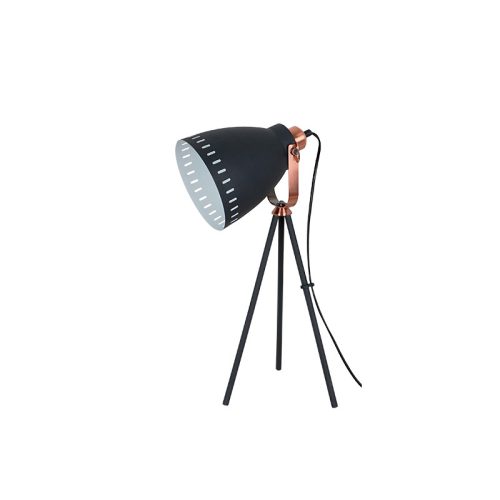 MAX STOLNÁ LAMPA 1XE27 ČIERNA