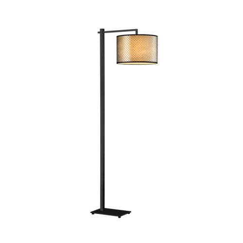 MURANO STOJANOVÁ LAMPA 1XE27 ČIERNA/ĽAN