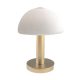 NOLA STOLNÁ LAMPA 1XG9 BIELA/ZLATA SO STMIEVAČOM