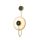 NUBIA LED WALL LAMP 5W 3000K, BLACK+GOLD