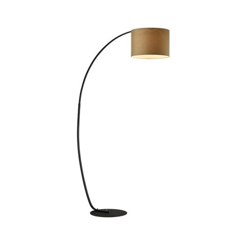 PAOLO STOJANOVÁ LAMPA 1XE27 ČIERNA/KÁVA