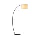 PAOLO STOJANOVÁ LAMPA 1XE27 ČIERNA/BIELA