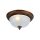 PETRA S STROPNÉ SVIETIDLO 2XE27 320mm BRONZ