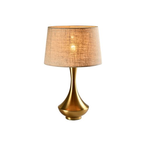 PIETRO STOLNÁ LAMPA 1XE27 ZLATA/ĽAN