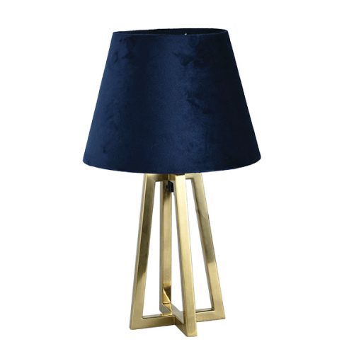 SIENA STOLNÁ LAMPA 1XE27 BRONZ/MODRÁ