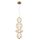 SPLENDOR LED PENDANT 18W 3000K, BRASS+COGNAC GLASS