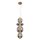 SPLENDOR LED PENDANT 18W 3000K, BRASS+SMOKY GREY