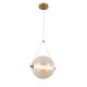 SPLENDOR LED PENDANT 9W 3000K, BRASS+COGNAC GLASS