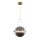SPLENDOR LED PENDANT 9W 3000K, BRASS+SMOKY GREY