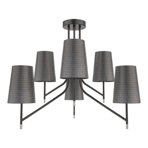 THERA LUSTER 6XE14 ČIERNY/CHRÓM