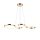 TINA LED PENDANT 35W 3000K, FRENCH GOLD