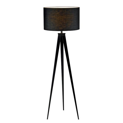 TOMY STOJANOVÁ LAMPA 1XE27 TMAVOSIVÁ D400XH1550mm