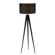 TOMY STOJANOVÁ LAMPA 1XE27 TMAVOSIVÁ D400XH1550mm