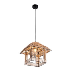 DREVOY-H ZÁVESNÉ SVIETIDLO 1XE27 300x300mm