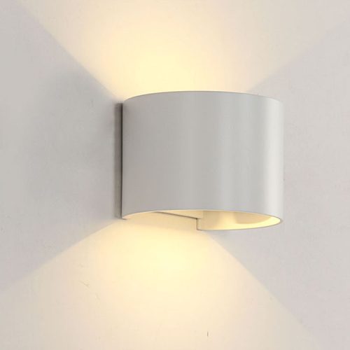 969LED NÁSTENNÉ SVIETIDLO KRUH 2X5W 4000K IP54 BIELE