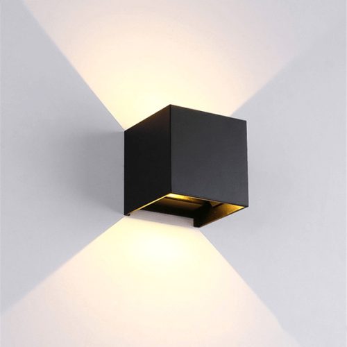 969LED NÁSTENNÉ SVIETIDLO ŠTVOR 2X5W 4000K IP54 ČIERN
