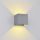 969LED NÁSTENNÉ SVIETIDLO ŠTVOR 2X5W 4000K IP54 SIVE