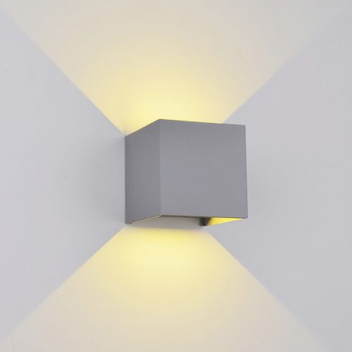 969LED NÁSTENNÉ SVIETIDLO ŠTVOR 2X5W 4000K IP54 SIVE