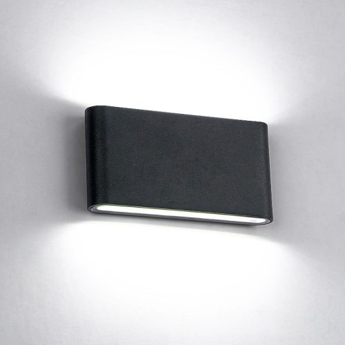 969LED NÁSTENNÉ SVIETIDLO KRUH 2X6W 4000K ČIERNE