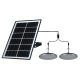 SOLAR LED PENDANT LIGHTS 2X5W IP65, BLACK