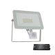 VEGA SLIM SMD LED REFLEKTOR 50W SO SENZOR. BIELY+NÚDZOVÝ ZDROJ
