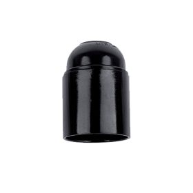 OBJÍMKA HLADKÁ BAKELIT E27 ČIERNA