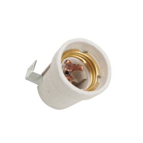 LÁMPAFOGLALAT KONZOLLAL E27 KERÁMIA