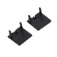 EL-28ECCR END CAP FOR PROFILE EL-28CR BLACK, SET