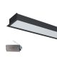 LED PROFIL ZAPUSTENÝ S48 24W 4000K 1200mm ČIERNY+NÚDZOVÝ ZDROJ