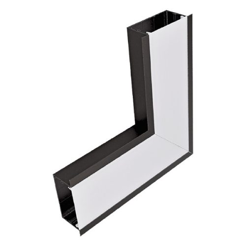 L-ROH VERTIKÁLNY PRE LED PROFIL S48 BIELY ZAPUSTENÝ