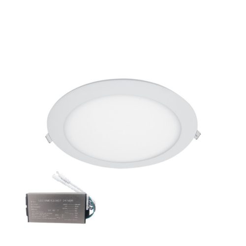 LED PANEL KRUH 18W 4000K IP44+NÚDZOVÝ ZDROJ