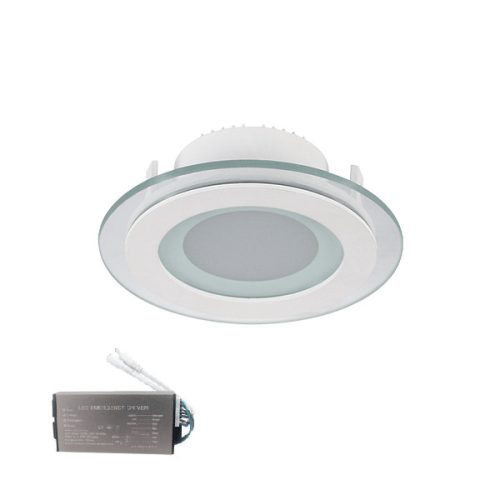  LED PANEL SKLO KRUH 6W 4000K+ NÚDZOVÝ ZDROJ